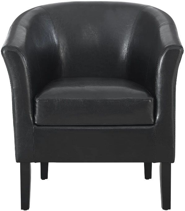 Linon Simon Black Club Chair-3