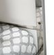Michael Amini® State St. Glossy White/Stainless Steel California King Canopy Bed-3