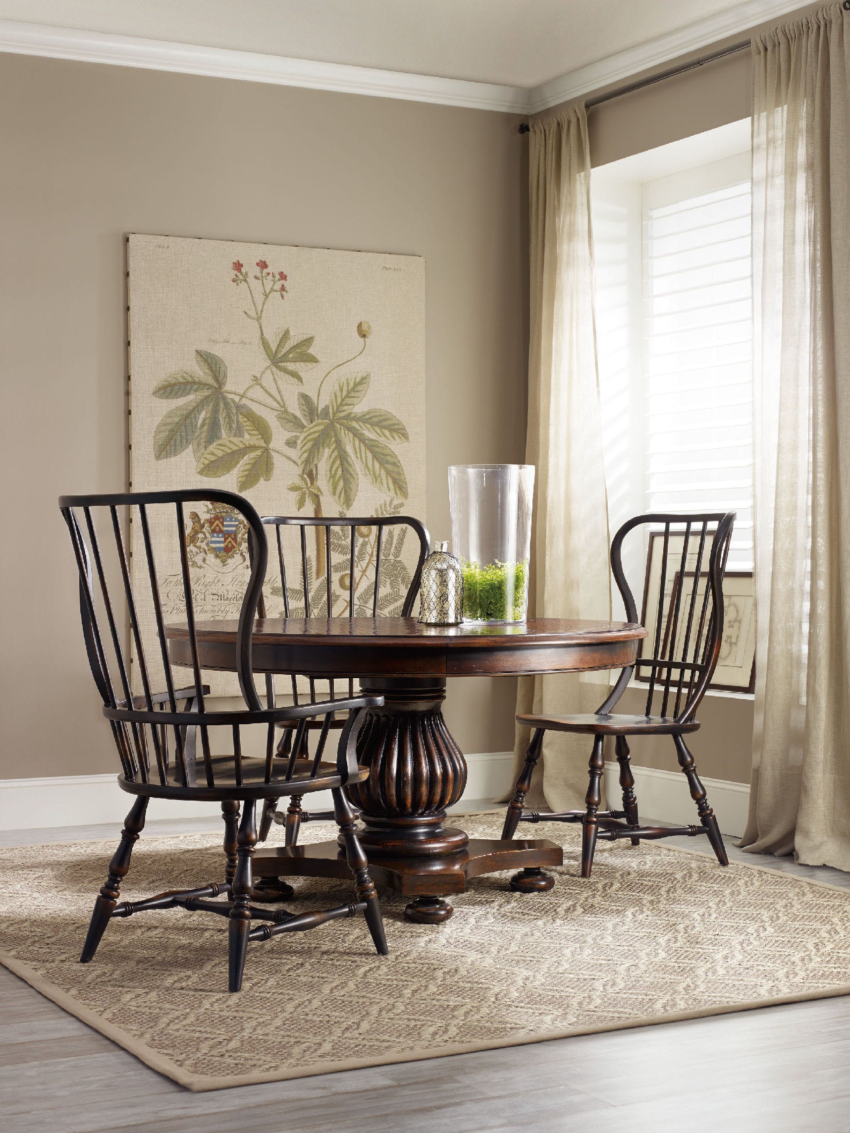 Hooker Furniture Sanctuary Spindle Arm Chair - Thumbnail 4