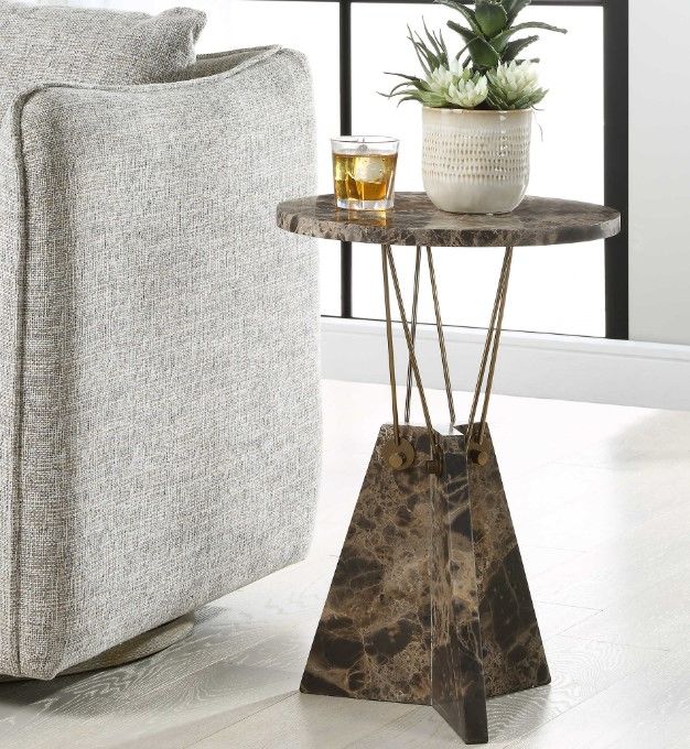 Uttermost® Levitate Brown Accent Table-1