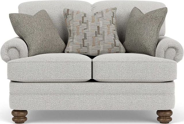 Flexsteel® Bay Bridge Silver Glacier Loveseat-1
