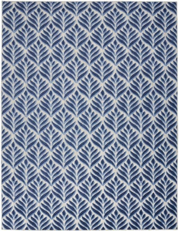 Nourison Home™ Aloha Blue 5'x8' Style 11 Indoor/Outdoor Area Rug-0