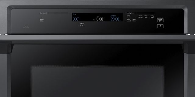 Samsung 30" Fingerprint Resistant Black Stainless Steel Electric Built In Single Wall Oven-4
