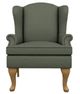Best® Home Furnishings Customizable Sylvia Wing Back Chair with Honey Birch Legs-1
