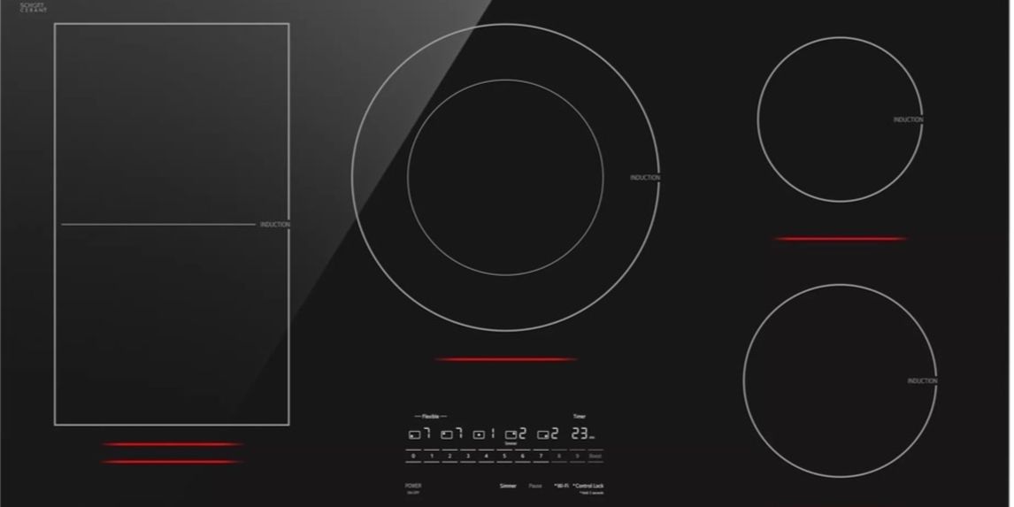LG 36” Black Ceramic Smart Induction Cooktop