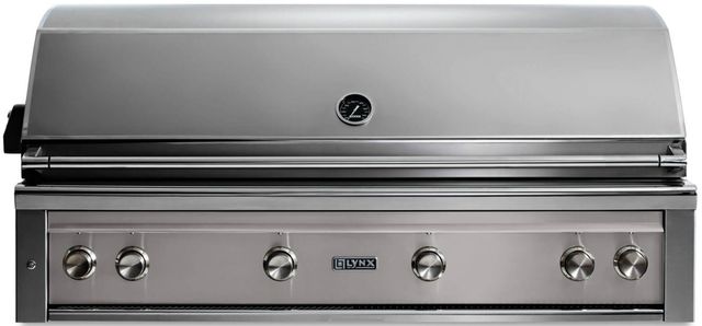 LYNX® Professional 4-Burner Limestone Built-In Liquid Propane Grill with Rotisserie-0