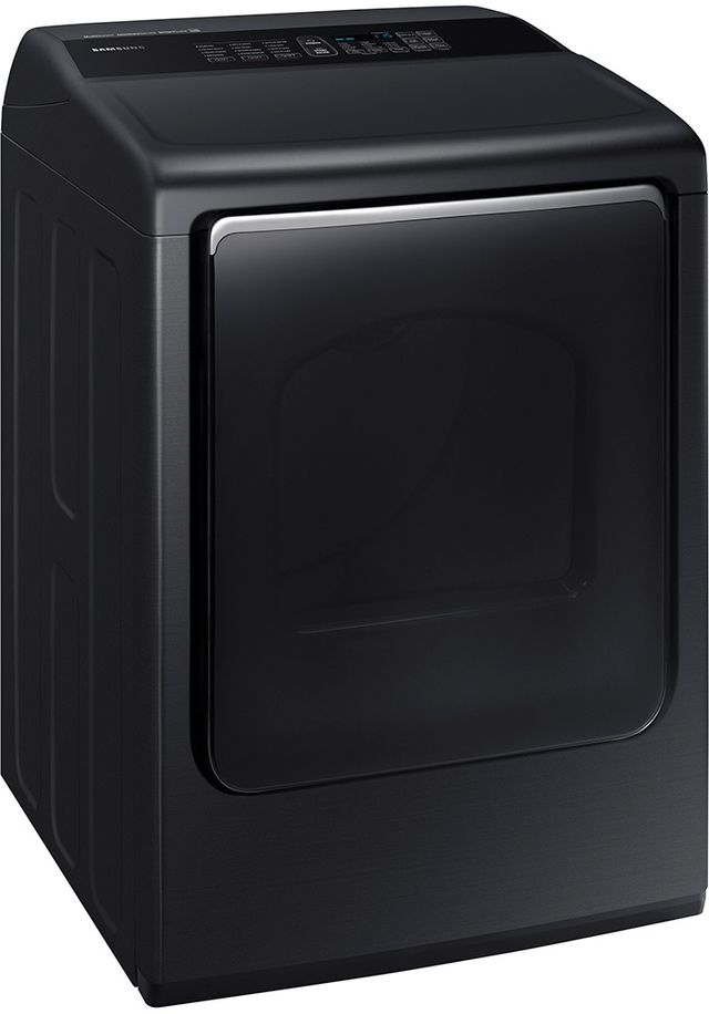 Samsung 7.4 Cu. Ft. Fingerprint Resistant Black Stainless Steel Front Load Gas Dryer-1