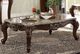ACME Furniture Mehadi Brown Marble Top Coffee Table with Walnut Base-4