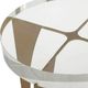 Uttermost® Kolkata Crystal Top Accent Table with Brass Base-5