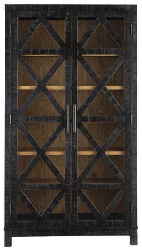 Signature Design by Ashley® Christop Black/Brown Accent Cabinet-1