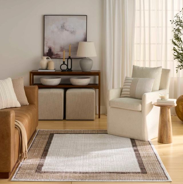 Nourison Home™ Dekor DEK06 Ivory Brown 5'x7' Style 3 Area Rug-1