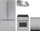 Thermador® 4 Piece Stainless Steel Dual Fuel Kitchen Package-0