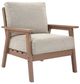 Signature Design by Ashley® Grover Beach 2-Piece Beige/Driftwood Plastic/Fabric Outdoor Lounge Chair-2