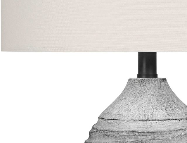 Monarch Specialties Inc. 27"H Grey Resin Table Lamp-2