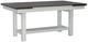 Liberty Furniture Brook Bay Carbon Gray Trestle Dining Table with Textured White Base-0