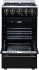 FORNO® Lamazze Alta Qualita 20" Black Freestanding Gas Range-4