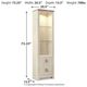 Signature Design by Ashley® Willowton 3-Piece Whitewash Entertainment Center with Glass Shelves-4