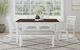 Elements International Brooks 6-Piece Brown/Gray/White Dining Table Set-1
