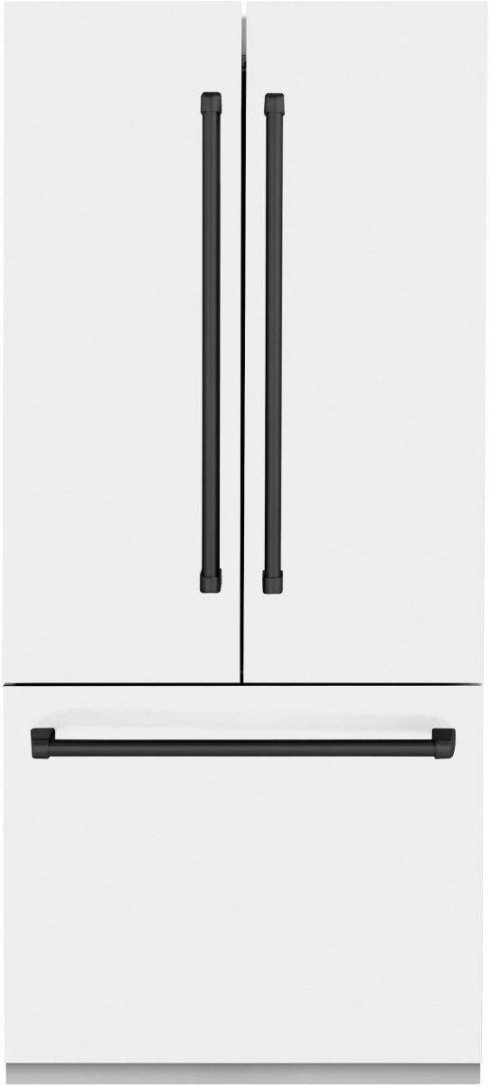 ZLINE Autograph Edition 36" 19.6 Cu. Ft. White Matte Built-In French Door Refrigerator-0