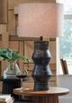 Signature Design by Ashley® Kerbert Distressed Black Table Lamp-3