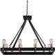 Uttermost Marlow 8 Light Antique Bronze  Rectangle Chandelier-0
