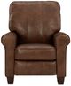 Best® Home Furnishings Customizable Kayne Leather Manual High Leg Recliner with Dark Walnut Legs-1