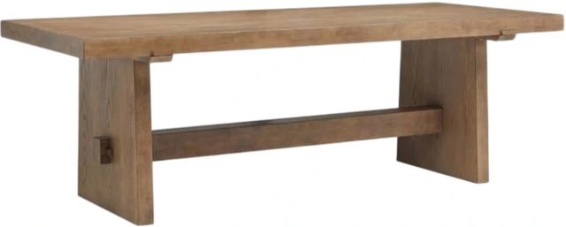 Magnussen Home® Lindon Belgian Wheat Trestle Dining Table-0
