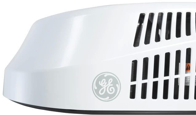 GE® 15000 BTU's White Exterior RV Air Conditioner with Heat Pump-2