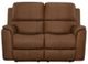 Flexsteel® Henry Caramel Power Reclining Loveseat with Power Headrests and Lumbar-2