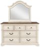 New Classic® Home Furnishings Anastasia 5-Piece Antique White Queen Upholstered Bedroom Set with Two Nightstands-3