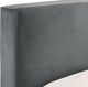 Elements International Brookhaven Espresso/Gray Full Upholstered Panel Bed-4