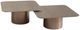 Michael Amini® Canberra 2-Piece Light Ash Short Cocktail Table Set with Antique Gold Base-3