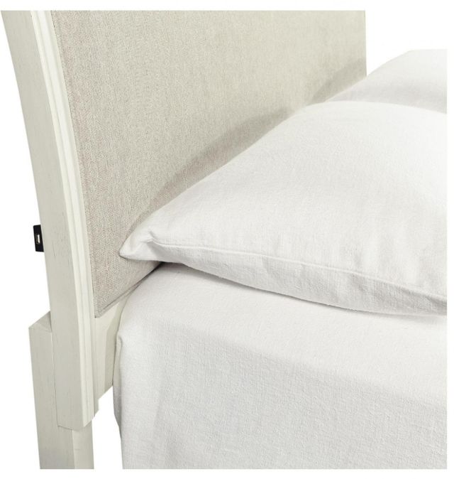 aspenhome® Charlotte Pebble White California King Upholstered Panel Bed-2