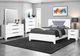 Monarch Specialties Inc. Light Grey/White Queen Panel Bed-2