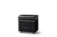 Viking® 5 Series 36" Onyx Pro Style Dual Fuel (LP) Range with Brushed Brass Trim-2