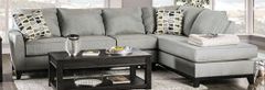 Furniture of America® Bridie 2-Piece Gray Right-Arm Facing Sectional and Chaise