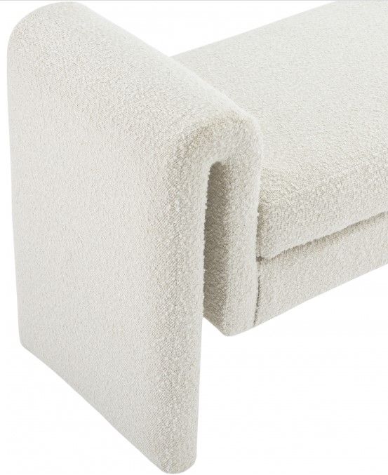 Meridian Furniture Stylus Cream 31" Accent Bench-3