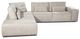 VIG Furniture Coronelli Collezioni Hollywood 2-Piece Light Gray Left-Arm Facing Sofa Sectional and Chaise-0