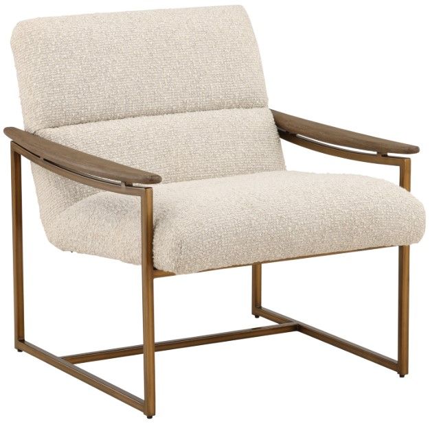 Dovetail Furniture Rue Baby Cream/Brown Occasional Chair-0