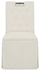 Fairfield® Customizable Entree Dining Pull Short Back Skirted Dining Chair with Buttons-1