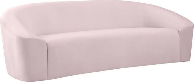 Meridian Furniture Riley Pink Velvet Sofa-1