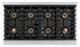 ZLINE Autograph Edition Paramount 48" 6.7 Cu. Ft. Satin Stainless Steel Gas Range with 8 Burner DuoPro™ Cooktop and Dual Oven with Matte Black Accent-2