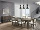 Tomali KASA Worn Gray/Natori 60" Rectangular Dining Table with Extension Leaf-1
