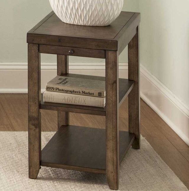 Liberty Furniture Mitchell Nutmeg Chairside Table-1