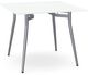 Amisco Customizable Alys 30" White Glass Square Table-0