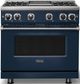 Viking® 7 Series 36" Slate Blue Pro Style Natural Gas Range with 12" Reversible Griddle-2