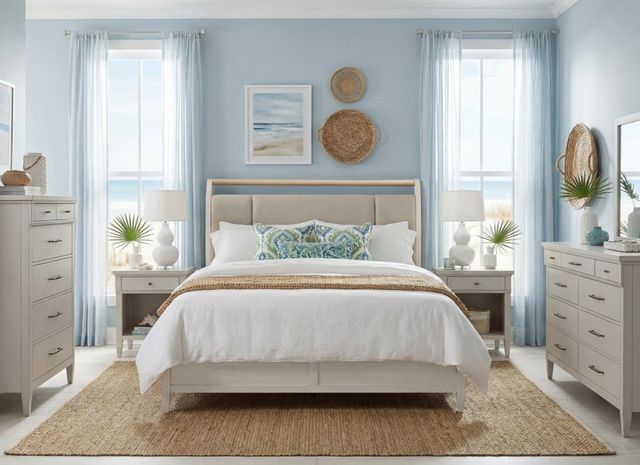 Legacy Classic Reflections Cashmere King Upholstered Sleigh Bed with Storage-1