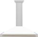 ZLINE 48" Autograph Edition White Matte Wall Mounted Range Hood -0