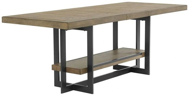 Intercon Eden Rustic Dune Counter Dining Table with Black Base-0