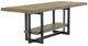 Intercon Eden Rustic Dune Counter Dining Table with Black Base-0